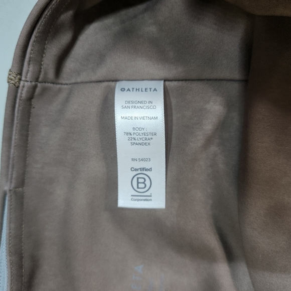 Athleta Tall Brown Tie Dye High Rise Elation 7/8 Leggings-Size LT - Picture 9 of 9